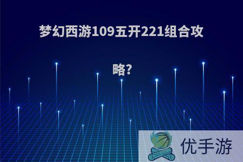 梦幻西游109五开221组合攻略?