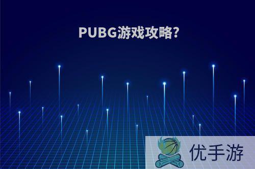 PUBG游戏攻略?