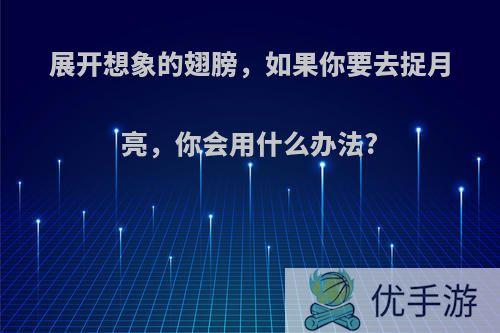 展开想象的翅膀，如果你要去捉月亮，你会用什么办法?