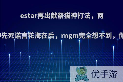 estar再出献祭猫神打法，两波团战猫神先死诺言花海在后，rngm完全想不到，你有何看法?