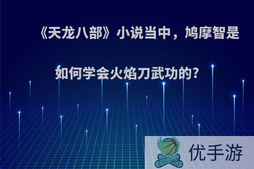 《天龙八部》小说当中，鸠摩智是如何学会火焰刀武功的?