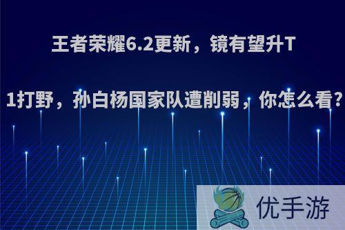 王者荣耀6.2更新，镜有望升T1打野，孙白杨国家队遭削弱，你怎么看?