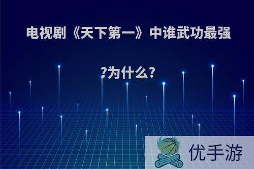 电视剧《天下第一》中谁武功最强?为什么?