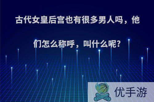 古代女皇后宫也有很多男人吗，他们怎么称呼，叫什么呢?