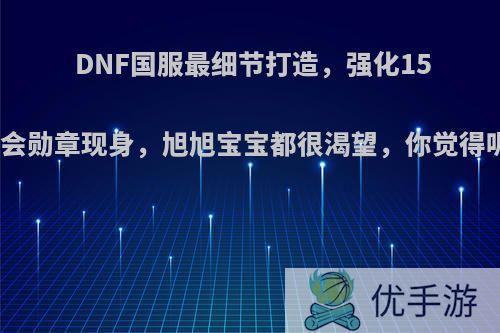 DNF国服最细节打造，强化15公会勋章现身，旭旭宝宝都很渴望，你觉得呢?