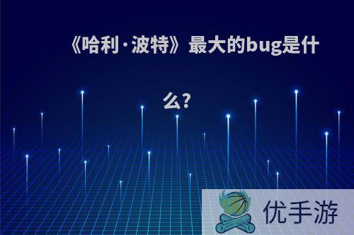 《哈利·波特》最大的bug是什么?