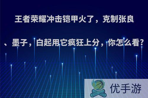 王者荣耀冲击铠甲火了，克制张良、墨子，白起用它疯狂上分，你怎么看?