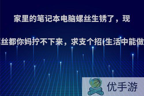 家里的笔记本电脑螺丝生锈了，现在想修，螺丝都你妈拧不下来，求支个招(生活中能做到的方法)?