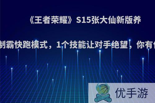 《王者荣耀》S15张大仙新版养猪流，制霸快跑模式，1个技能让对手绝望，你有何看法?