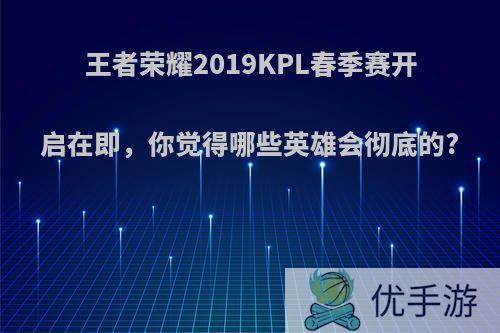 王者荣耀2019KPL春季赛开启在即，你觉得哪些英雄会彻底的?