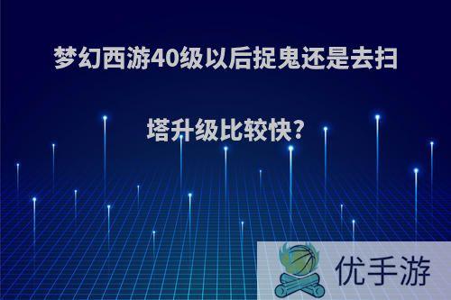 梦幻西游40级以后捉鬼还是去扫塔升级比较快?