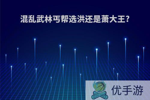 混乱武林丐帮选洪还是萧大王?