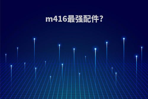 m416最强配件?