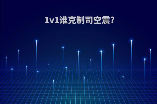 1v1谁克制司空震?