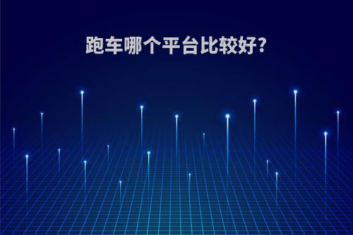 跑车哪个平台比较好?