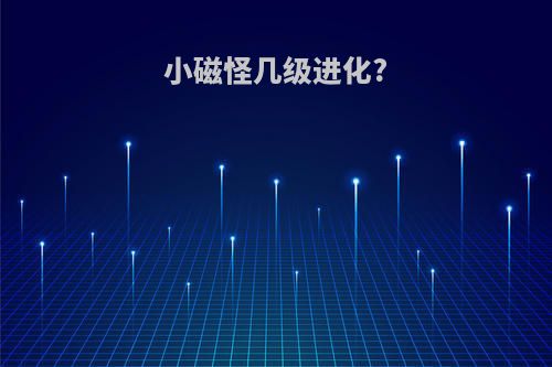 小磁怪几级进化?