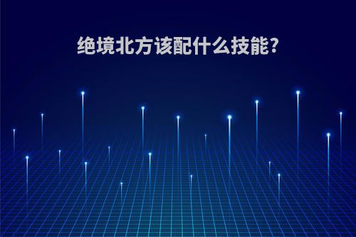 绝境北方该配什么技能?